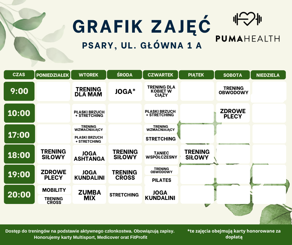 Grafik aktualny od 2 lutego